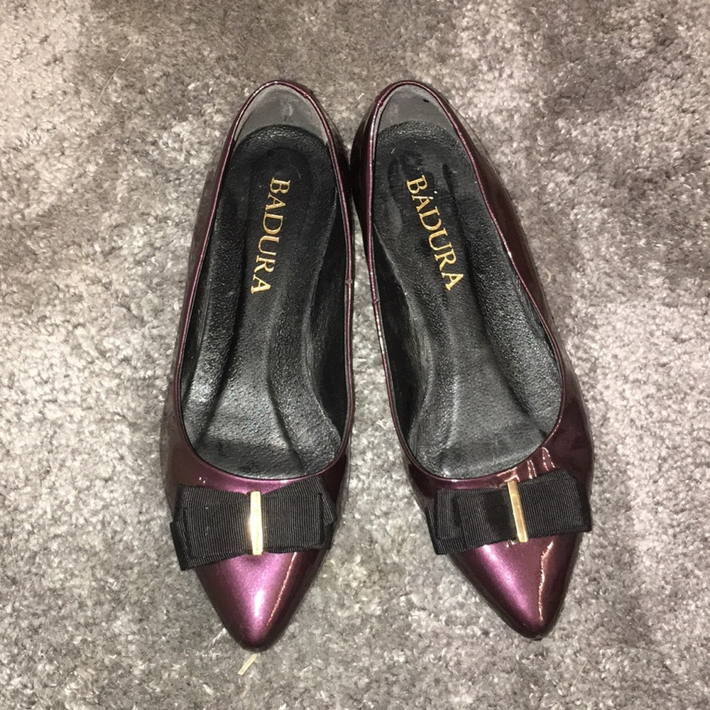 BADURA leather flats - size 6